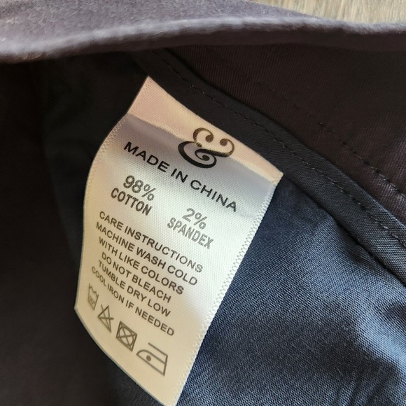 Collars & Co. Mens CEO 5 Pocket Chino Pants Dark Navy 40X32 Cotton Stretch NWT - Picture 8 of 10